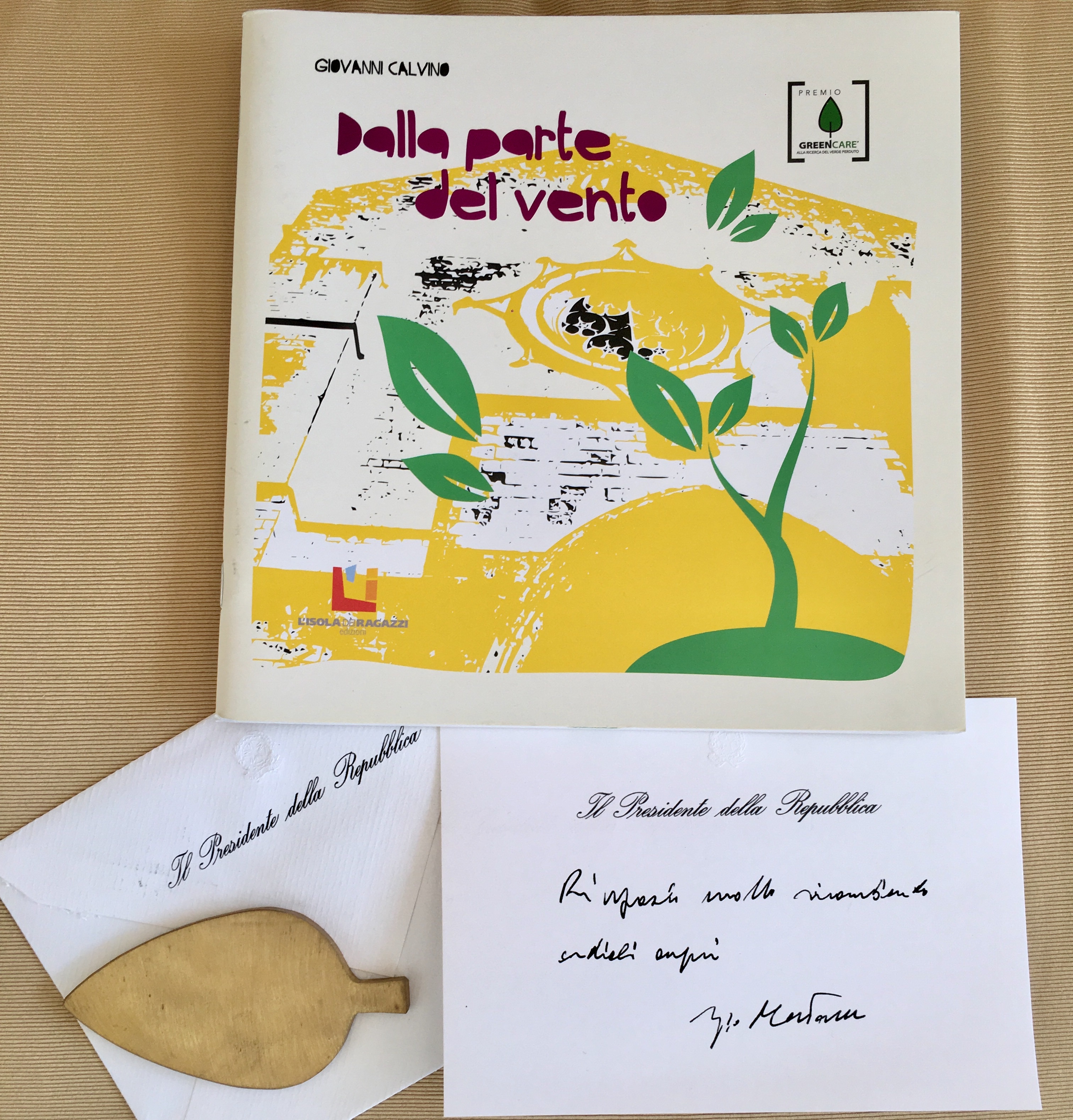 I nostri doni per il Presidente della Repubblica e la sua risposta