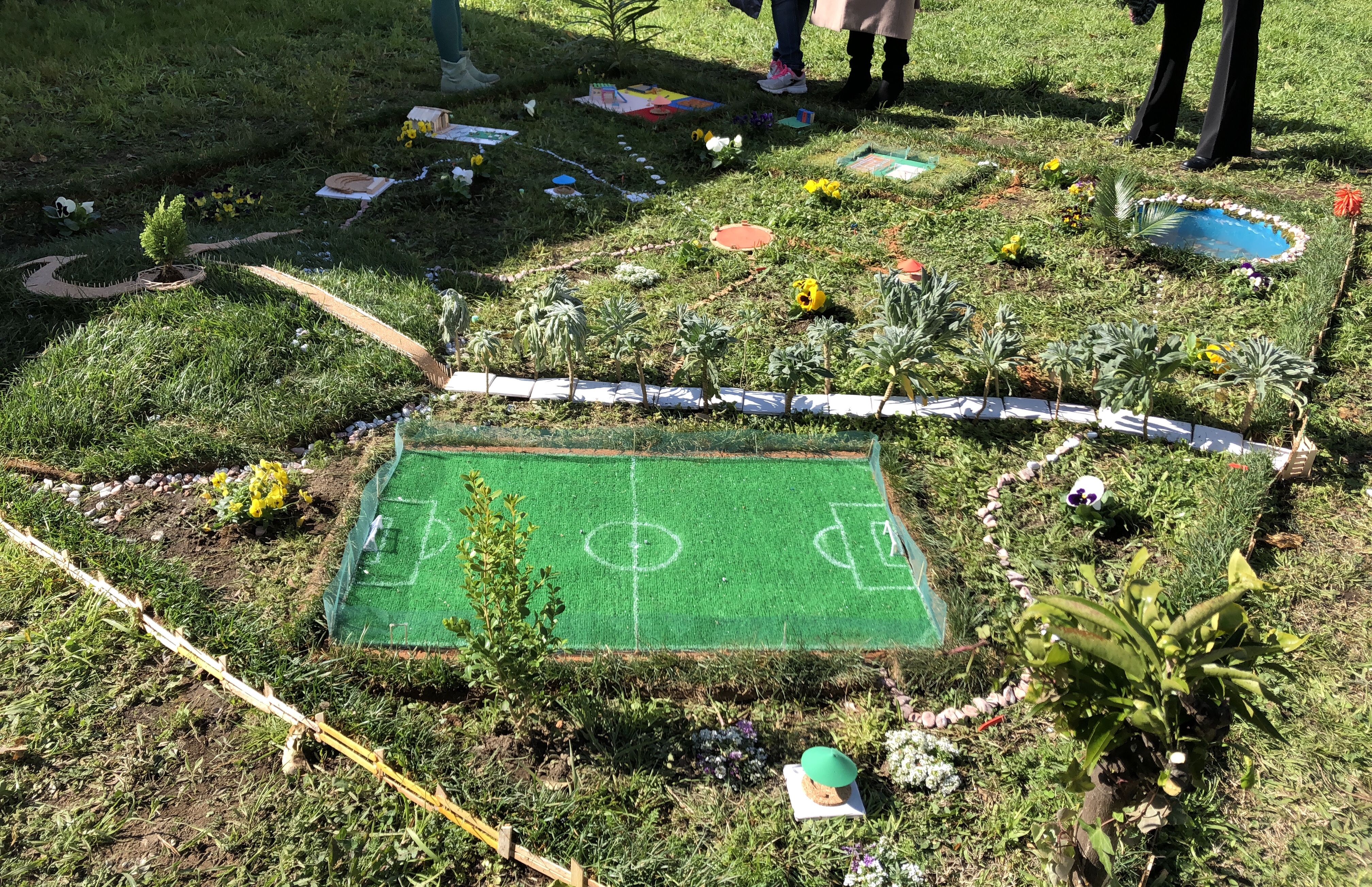 Il Parco Pubblico Ideale, un plastico in materiale vegetale vivo.