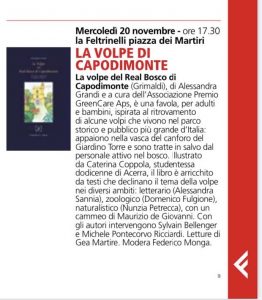 Dal calendario Feltrinelli - Novembre Dicembre 2019